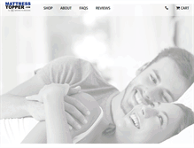 Tablet Screenshot of mattresstopper.com